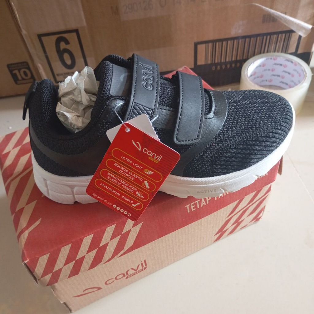 carvil sepatu anak sekolah