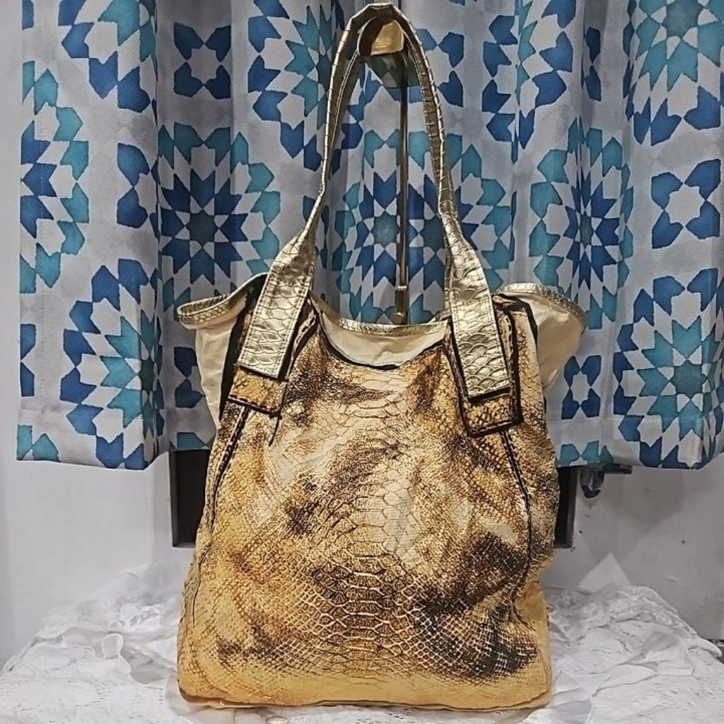 Totebag Ekatrina Newyork Canvas Mix Leather