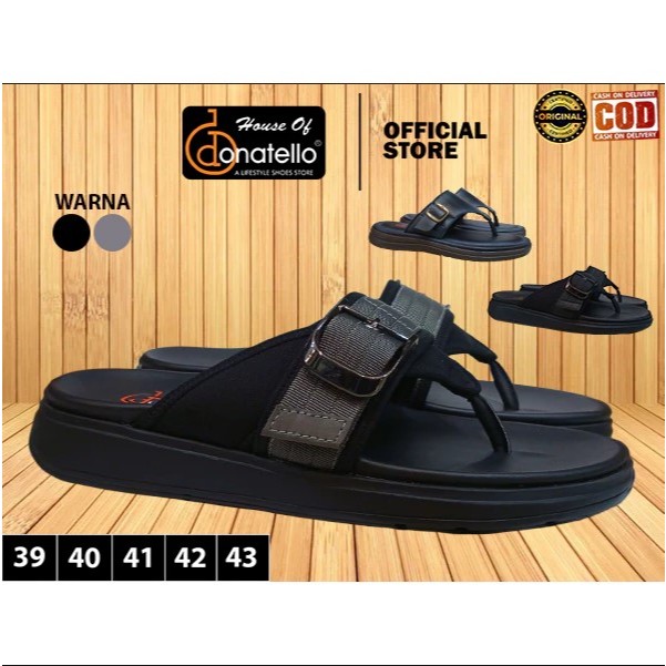 DONATELLO DM sendal jepit gesper pria laki laki dewasa Kasual ringan anti slip terbaru Original