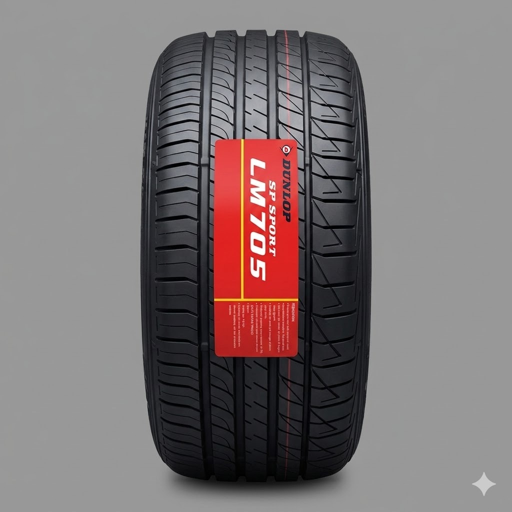 BAN MOBIL TUBLES RADIAL RING 17 DUNLOP SP SPORT LM705 215 55 R17 PRODUKSI TERBARU