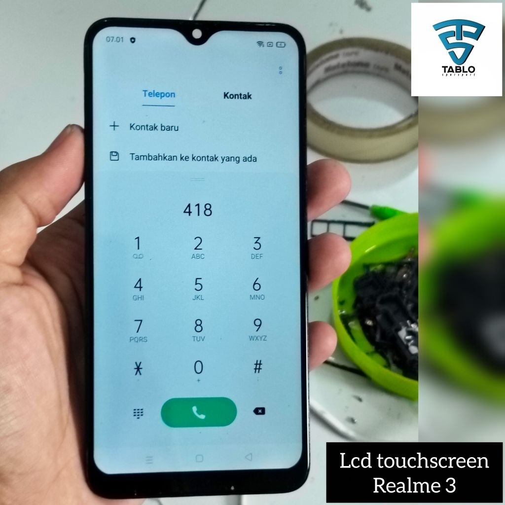 LCD touchscreen realme 3 original copotan hp