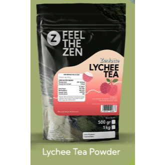 Zenlatte Lychee Tea - Bag 1kg | Lychee Tea Powder | Bubuk Lychee Tea