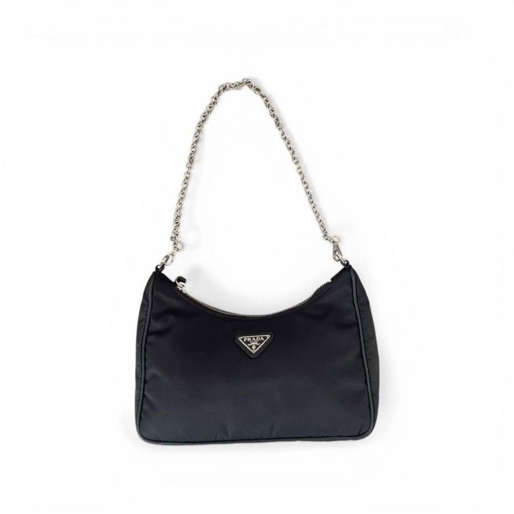 tas prada re edition 2005 black nylon shoulder bag