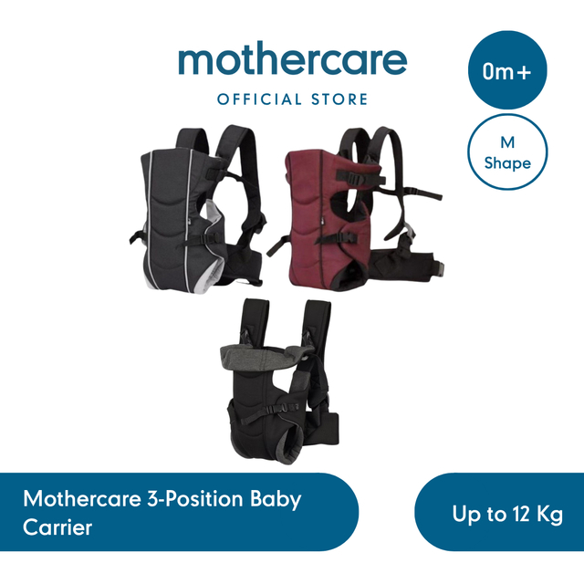 Mothercare 3-Position Baby Carrier - Gendongan Bayi Newborn Depan M Shape