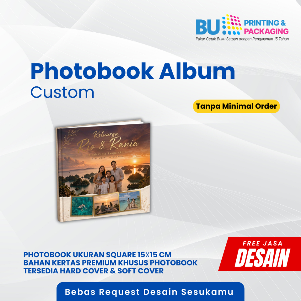 Album Foto Custom | Photobook Premium Hardcover Softcover | Custom Album Foto Pernikahan