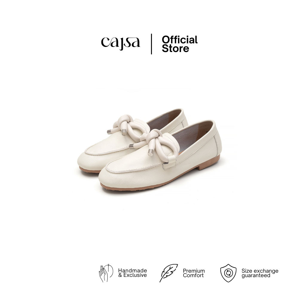 CAJSA | ZOE BROKEN WHITE - LOAFER SHOES