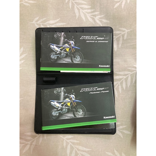 Kawasaki Buklet Buku Service Motor KLX 150 BF Bekas