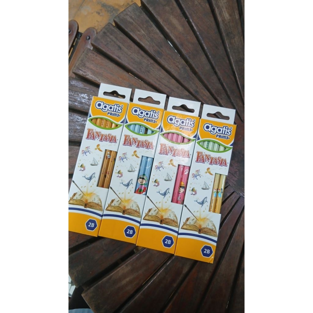 PENSIL 2B FANTASIA AGATIS PRIME WOOD HEXAGONAL PACK