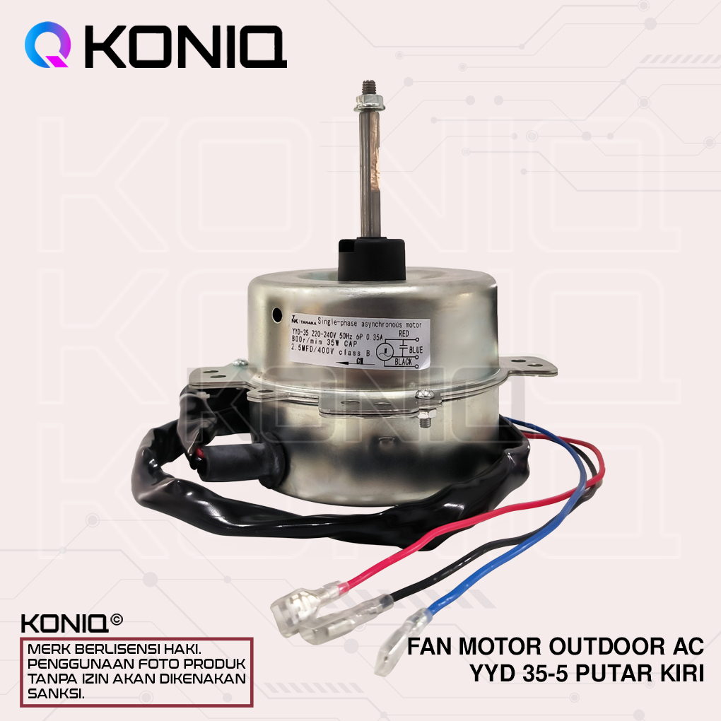 FAN MOTOR OUTDOOR AC YYD 35-5 PUTAR KIRI