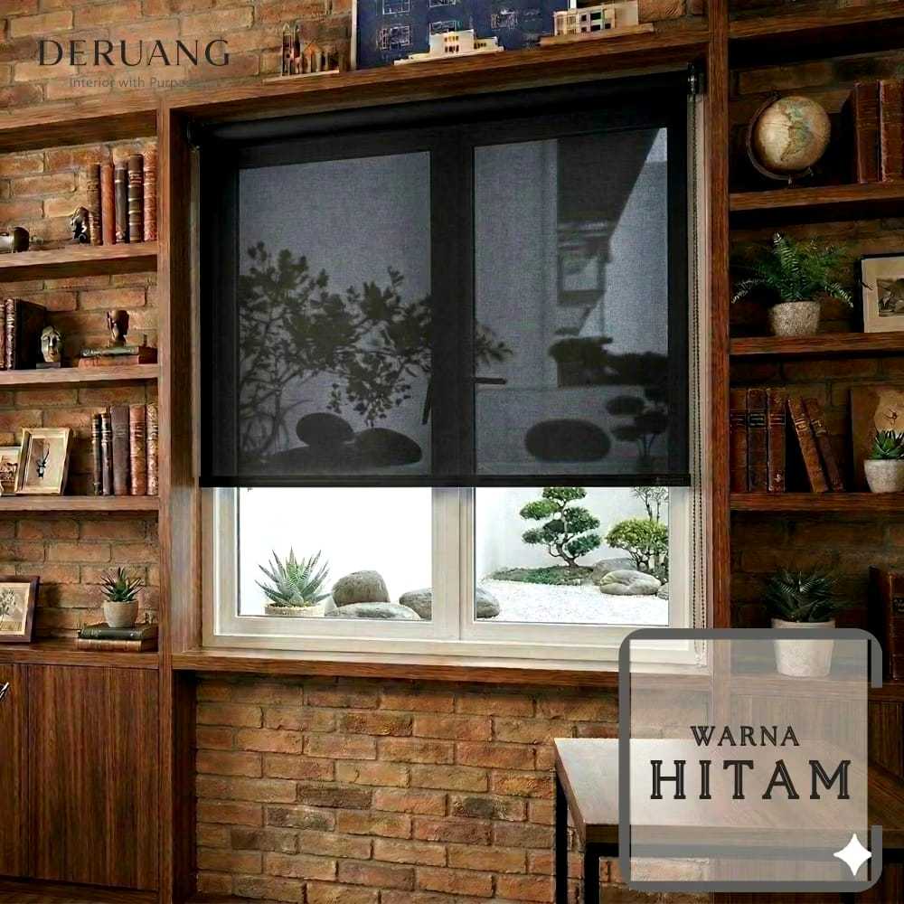 (READY STOK) Roller Blind Solarscreen - Tirai Outdoor - Krey Gulung Custom - Roller Blinds Tahan Air
