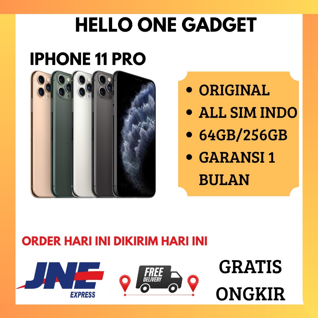 IPHONE 11 PRO 64GB/256GB  SECOND / MULUS LIKE NEW BERGARANSI / FULLSET