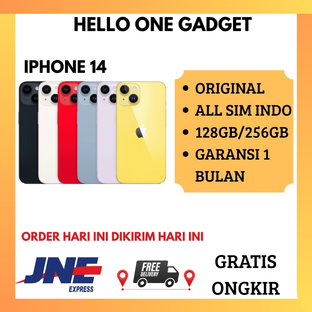 IPHONE14 128GB 256GB SECOND ORIGINAL BEKAS FULLSET
