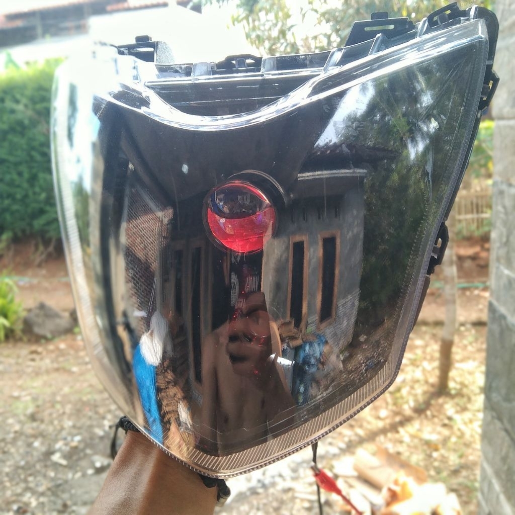 Reflektor Lampu Depan Biled H4 + Soket Honda Verza 150 Verza lama 2014-2016