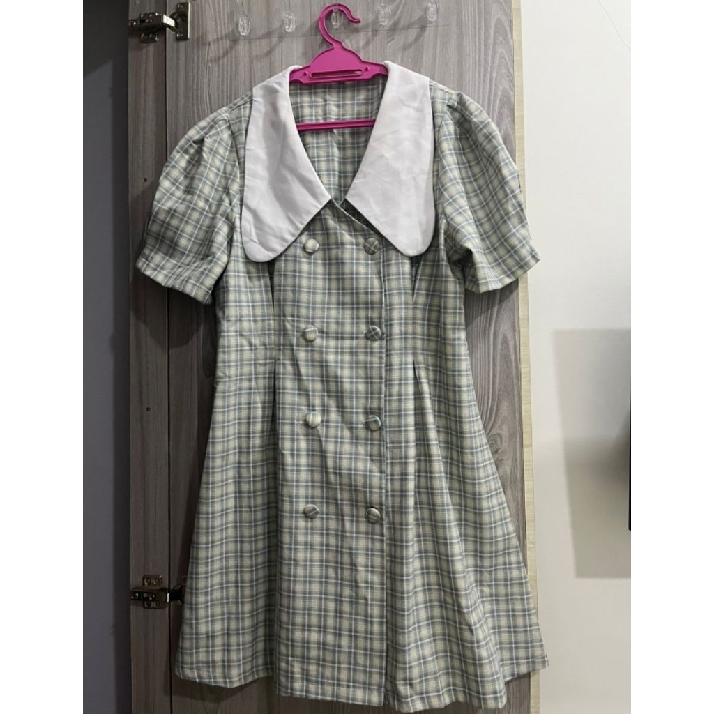 preloved dress kotak kotak