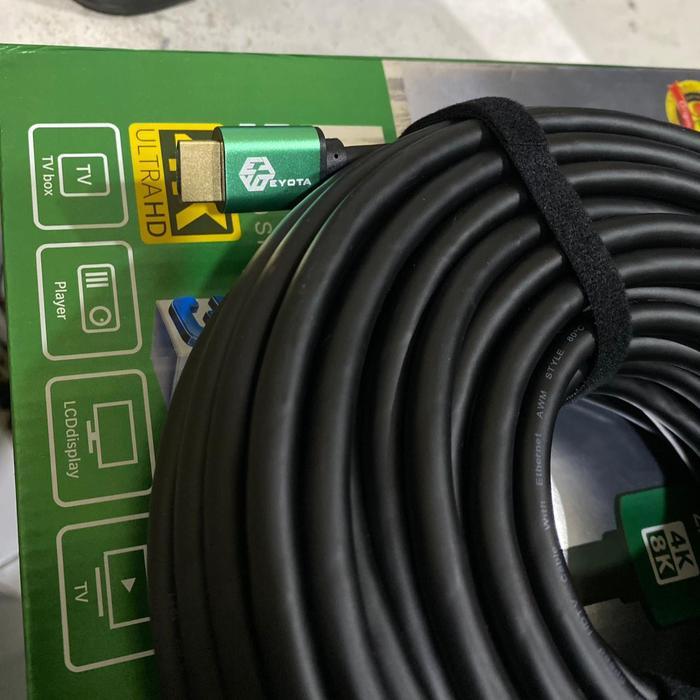 Eyota Kabel Hdmi 30 Meter 4k 3d Versi 2.0 - HDTV Kabel 30M V2.0 Gold Premium