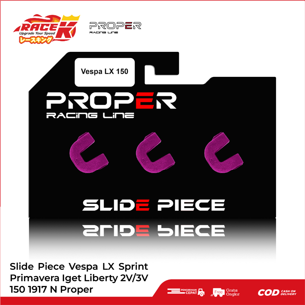 PROPER Slider Slide Piece Vespa Sprint primavera LX S GTS GT Liberty I Get 150 1917-N