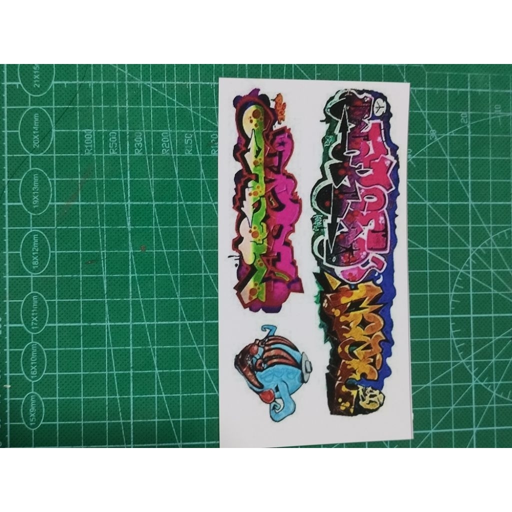 Stiker skala 64 Grafiti R