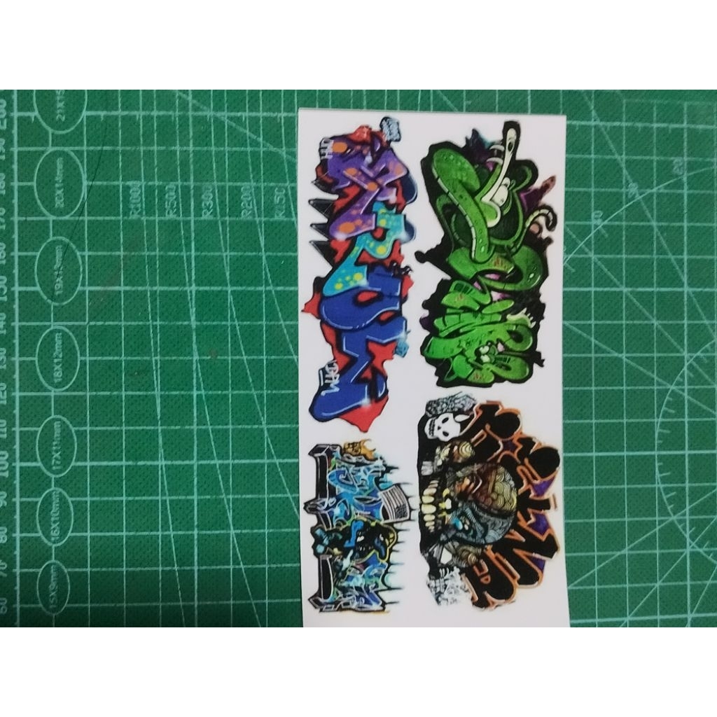 Stiker skala 64 Grafiti F