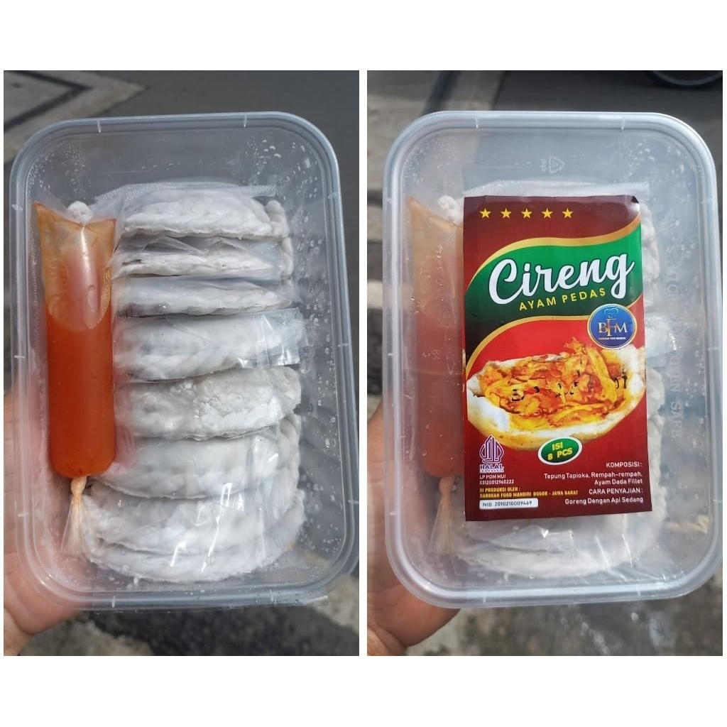 Cireng Ayam Suir Pedas ( Isi 8 )