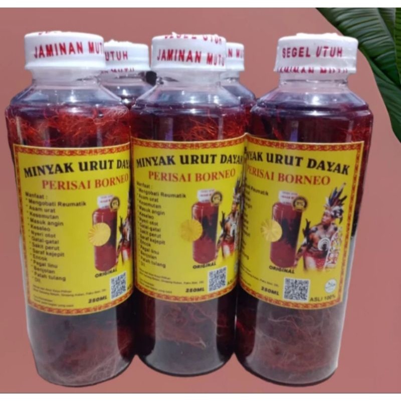 Minyak Urut Dayak Perisai Borneo 250ml - Herbal, Aman, Efektif