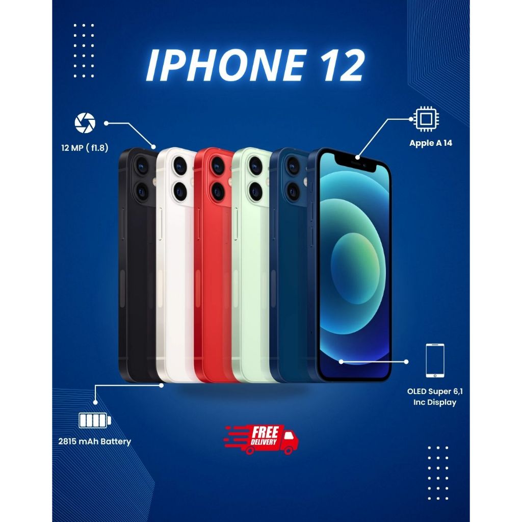 IP X / XR / XS / 11/ 12  Internal 64 / 128 / 256  inter / Resmi Second all Provider