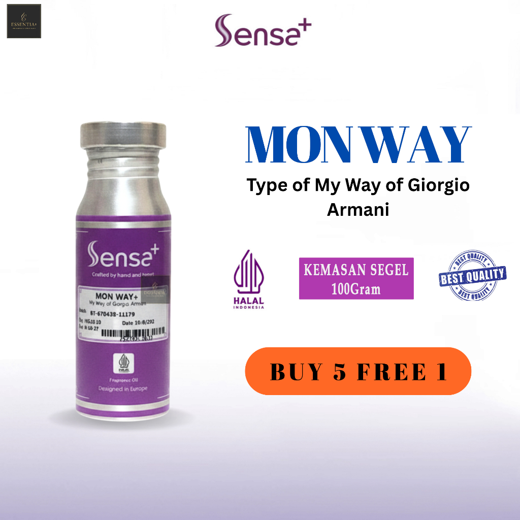 Bibit Parfum Sensa+ Kemasan 100gram Moon Way Inspired My Way Original Non Alkohol Bibit Parfum Murni