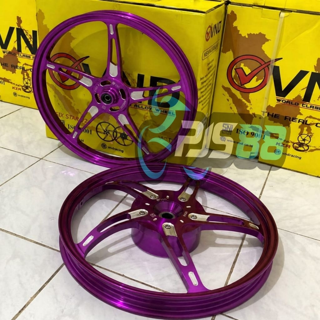 Velak Velg Racing Vnd Bintang Laut Vario 125 & Vario 150 / Pelek Vnd Vario 150 & 125 140-17 & 160-17