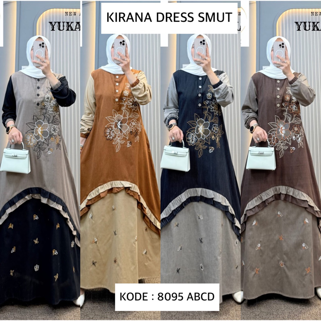 KIRANA DRESS ORI SEMUT 8095