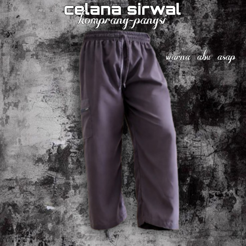 Sirwal Cingkrang Komprang Ikwan Basic Bahan BEESWAY Premium Pria Dewasa Untuk Sholat Haji dan Umroh