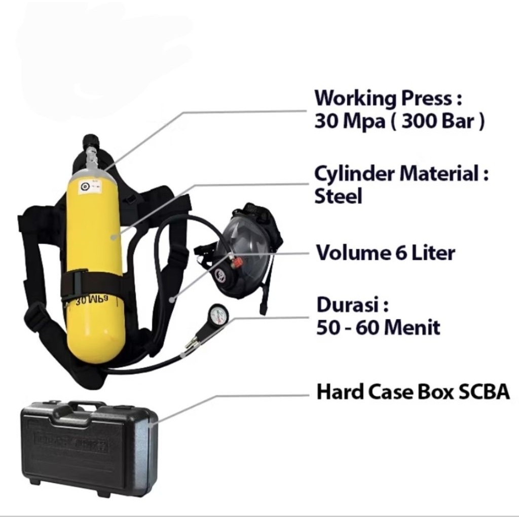 BREATHING APARATUS SCBA HYPRO 6L ALAT BANTU PERNAPASAN