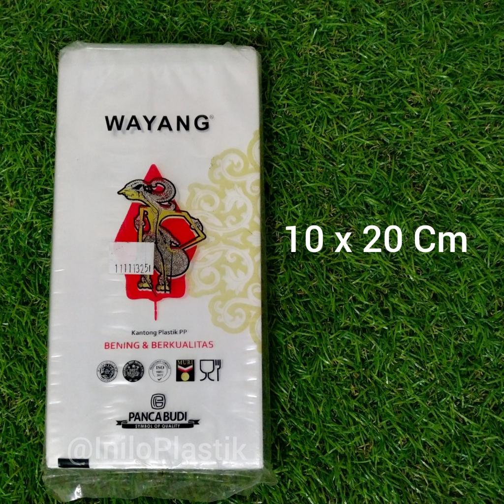 Plastik PP Bening Plastik PP Tebal 03 Uk 10 x 20 Isi 4 Pack Merk Wayang Plastik PP bening Wayang uk 