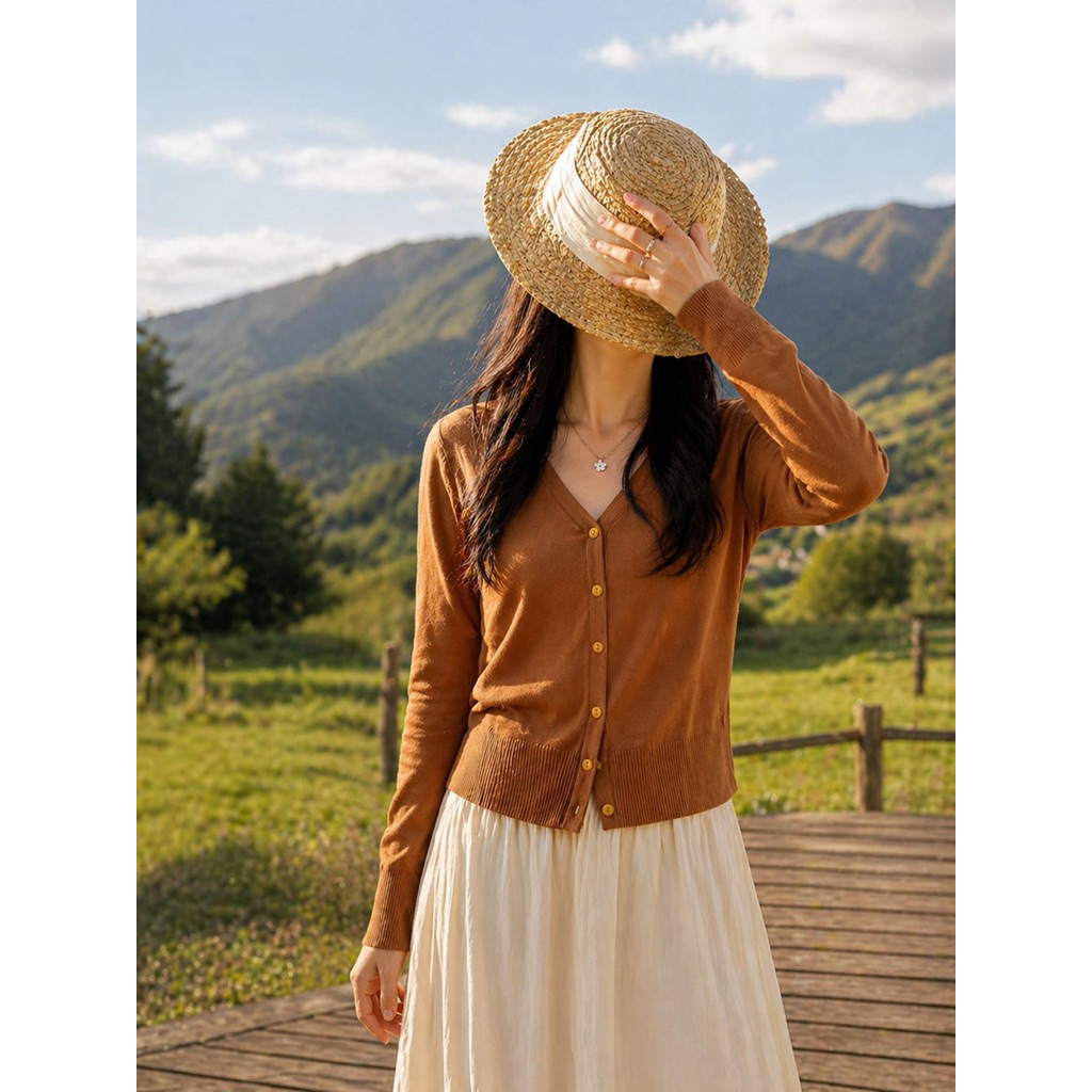 cardigan knit korean style