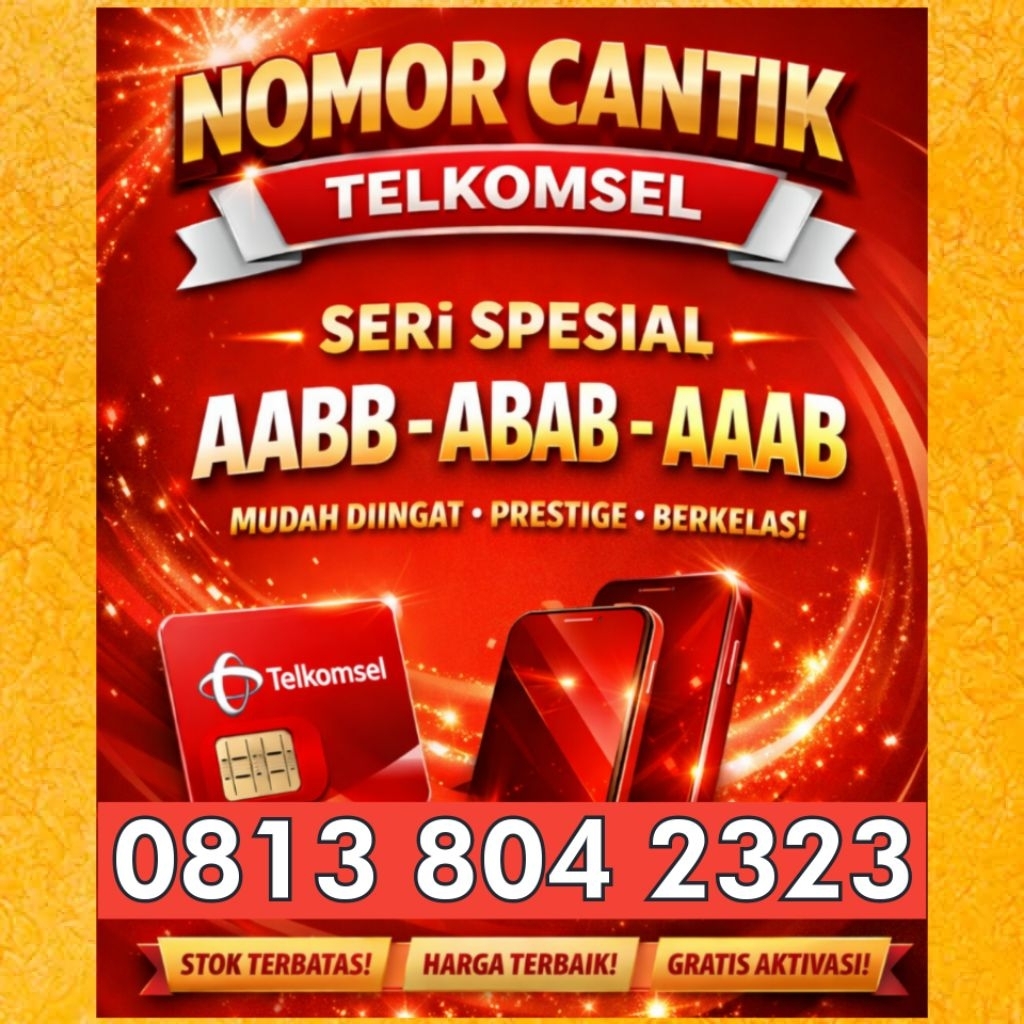 Kartu Perdana 11 DIGIT SIMPATI ABAB AABB AAAB Nomor Cantik Telkomsel