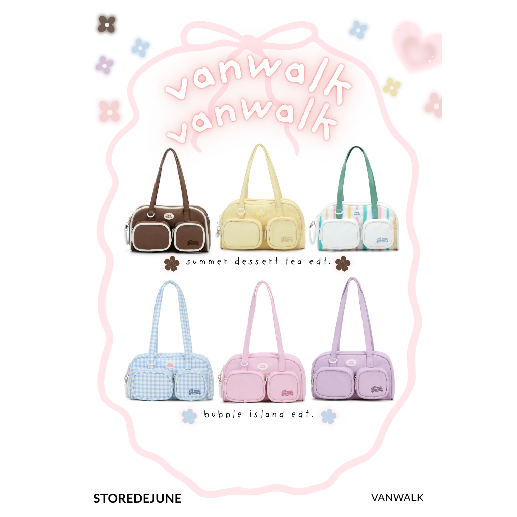 VANWALK Bubble Island Summer Dessert Tea Edition - tas original 100% authentic shoulder bag antungan
