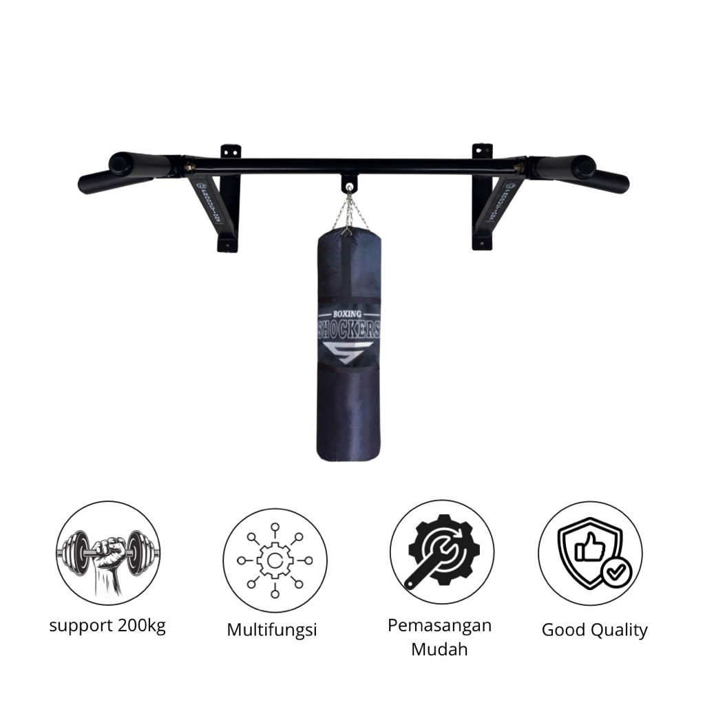 Pull Up Bar Dinding Kokoh Kuat 250kg