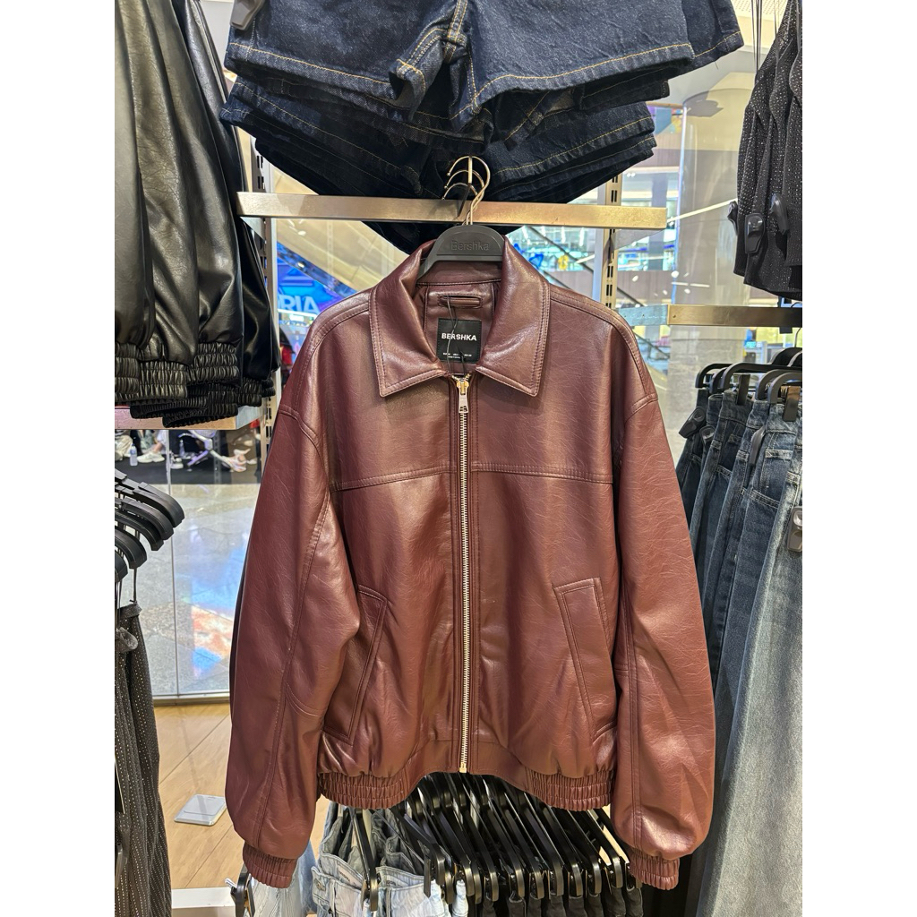 jaket kulit pria wanita leather jacket bershka jaket kulit bershka jaket leather jaket kulit coklat