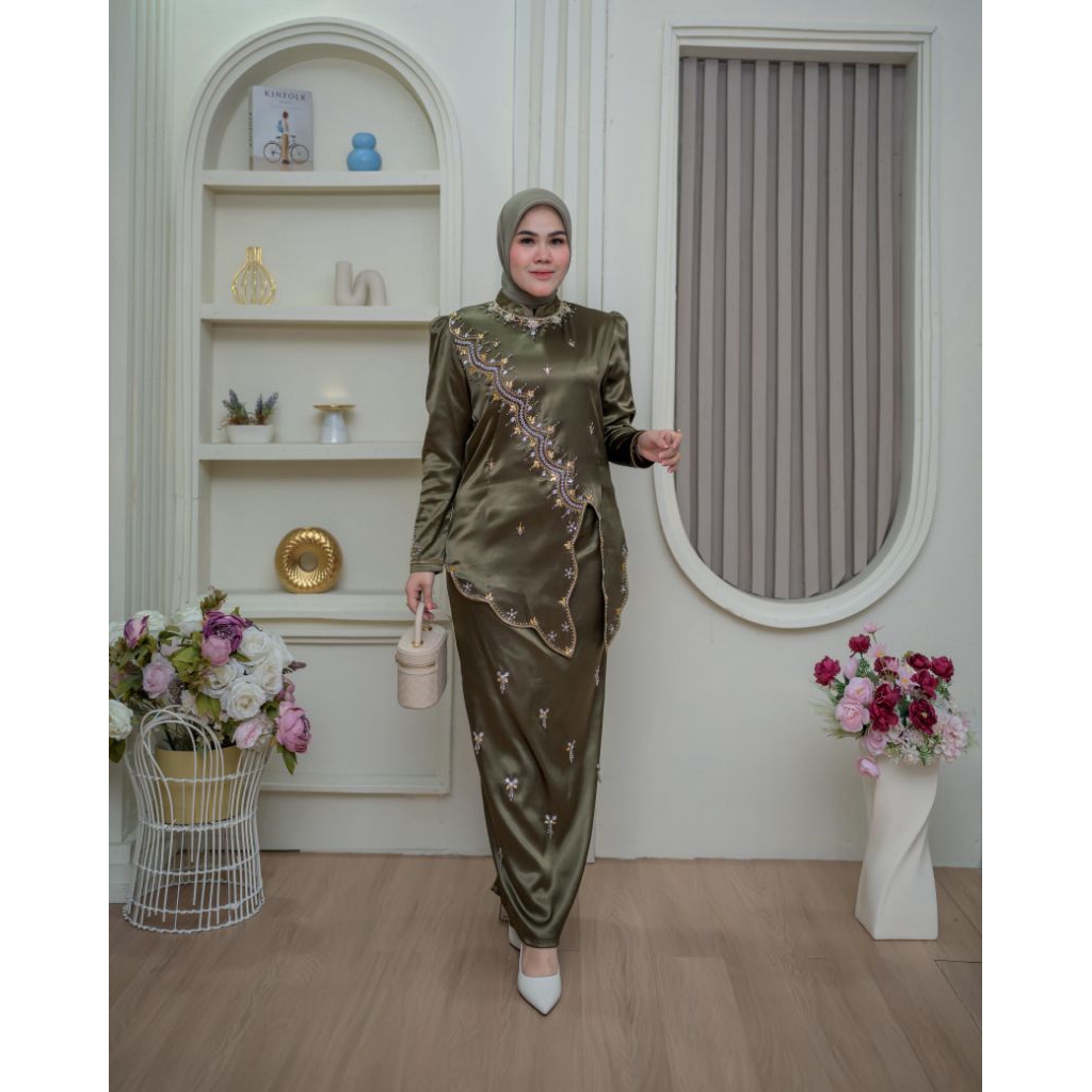 baju kurung melayu wanita modern || baju kurung melayu one set || baju kurung malaysia modern premiu