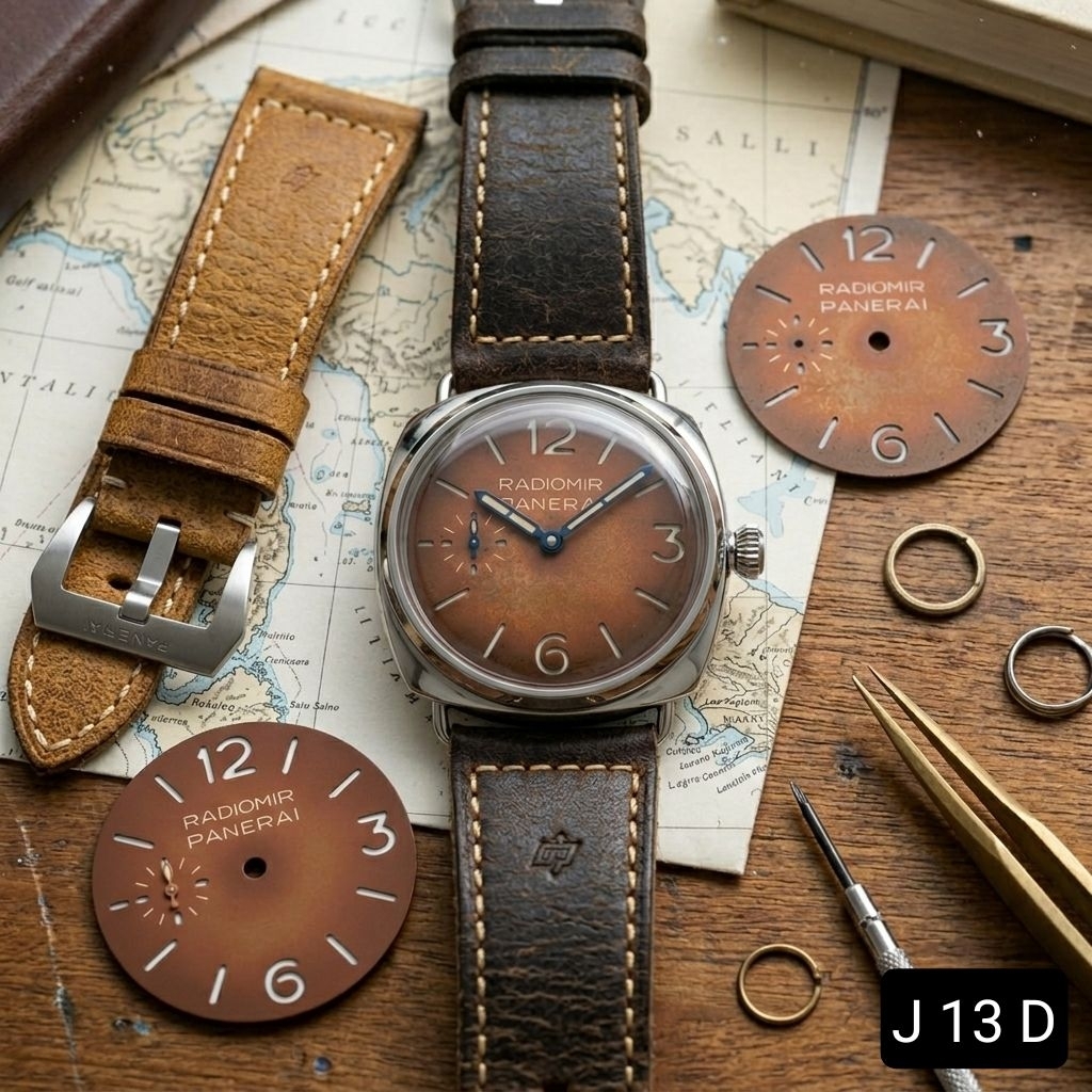 DIAL JAM TANGAN RADIOMIR DOUBLE DIAL