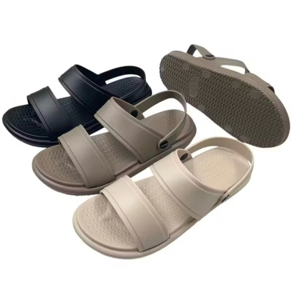 LUOFU sepatu sandal luofu wanita sandal tali wanita bahan karet sandal karet wanita