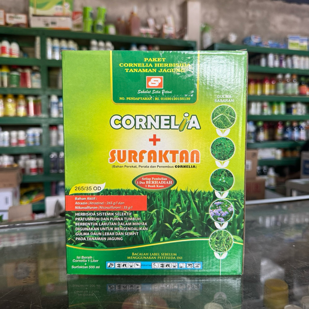 Herbisida CORNELIA 265/35 OD 1 Liter Bonus Kaos - Herbisida selektif jagung
