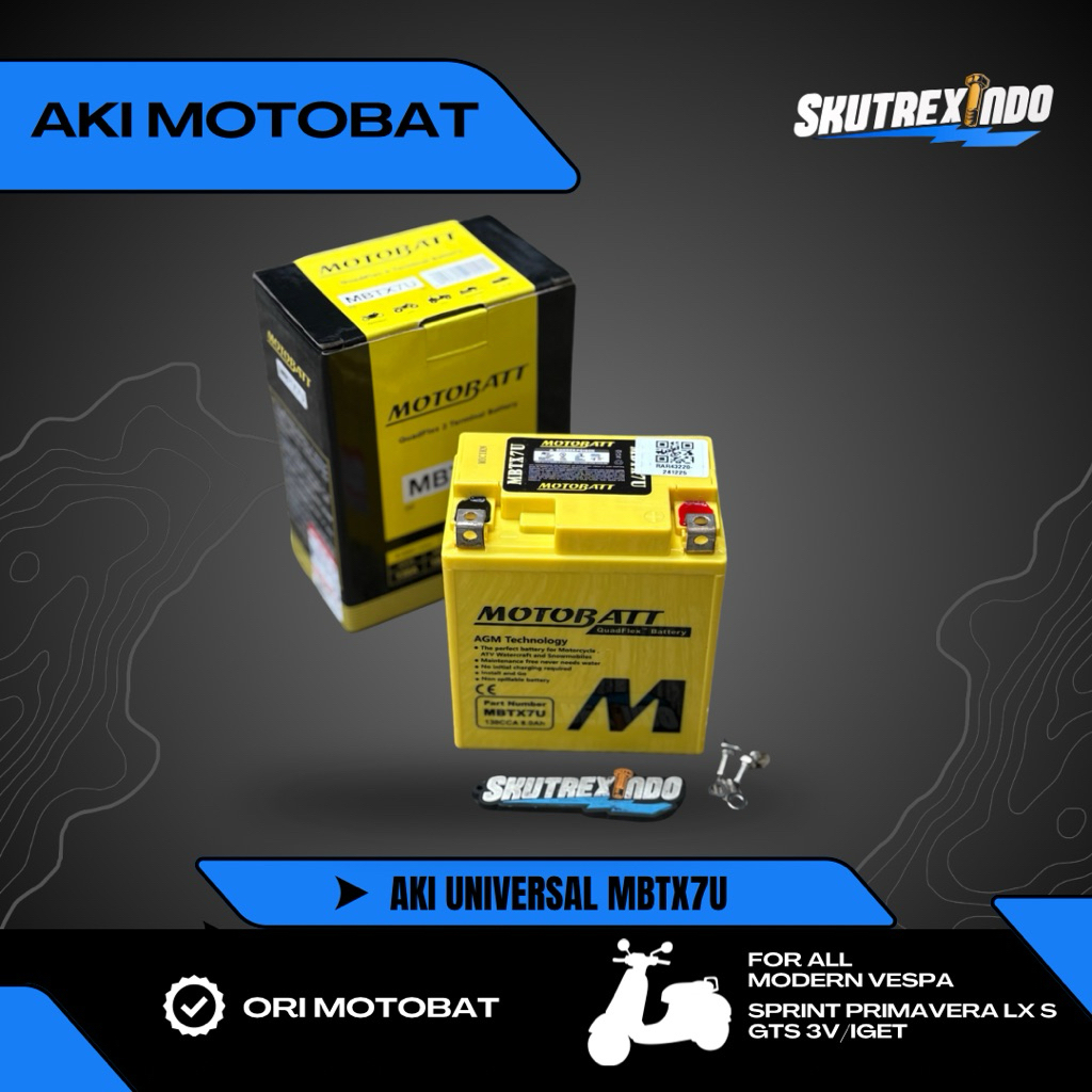 Aki Motobat Vespa Sprint Primavera S LX GTS