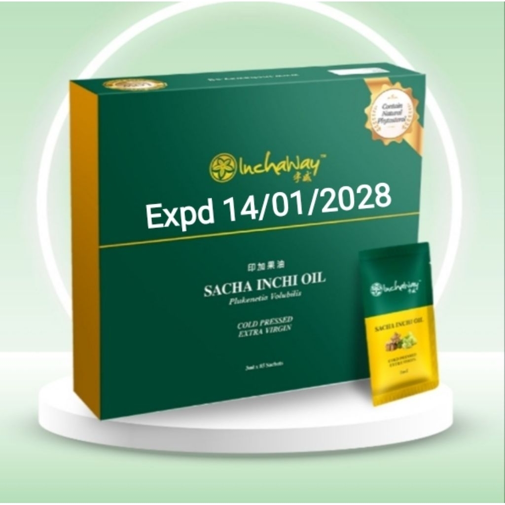 PROMO Sacha Inchi Oil Inchaway 85 Sachet Expd 14/01/2028 Original 100%