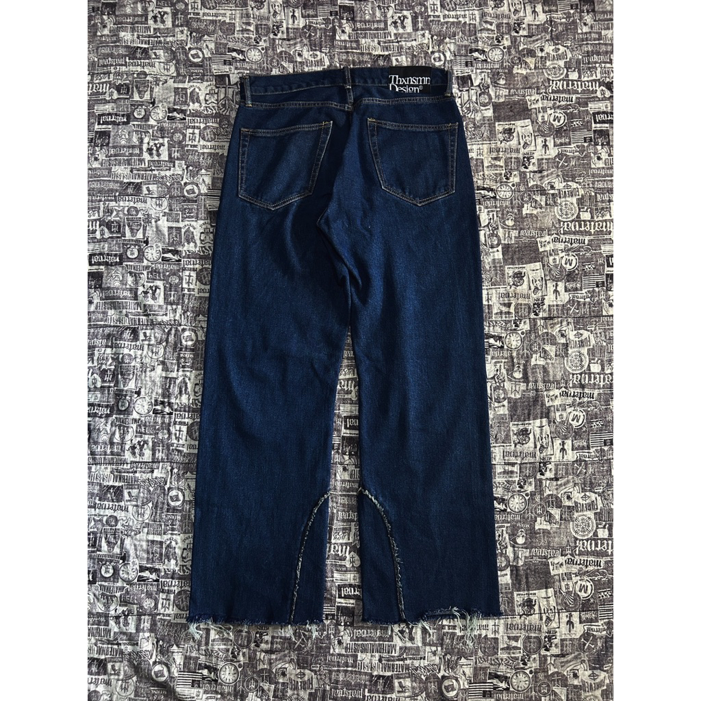 Denim Pants Vivianne Raw Indigo Thanksinsomnia ( SECOND )
