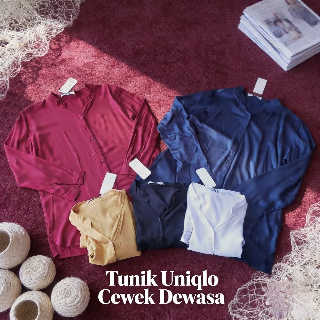 Tunik sanghai/Tunik kemeja cewek dewasa