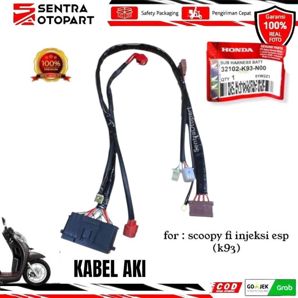 Kabel body bodi aki rumah sekring sekering box fuse Scoopy fi injeksi esp k93 ring 12 original