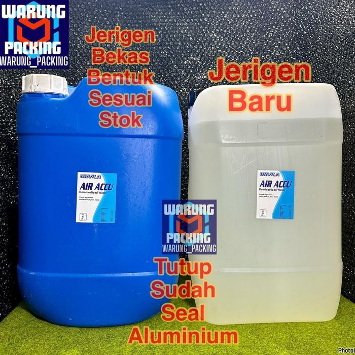 Air aki accu biru isi ulang dirigen jerigen 20 liter