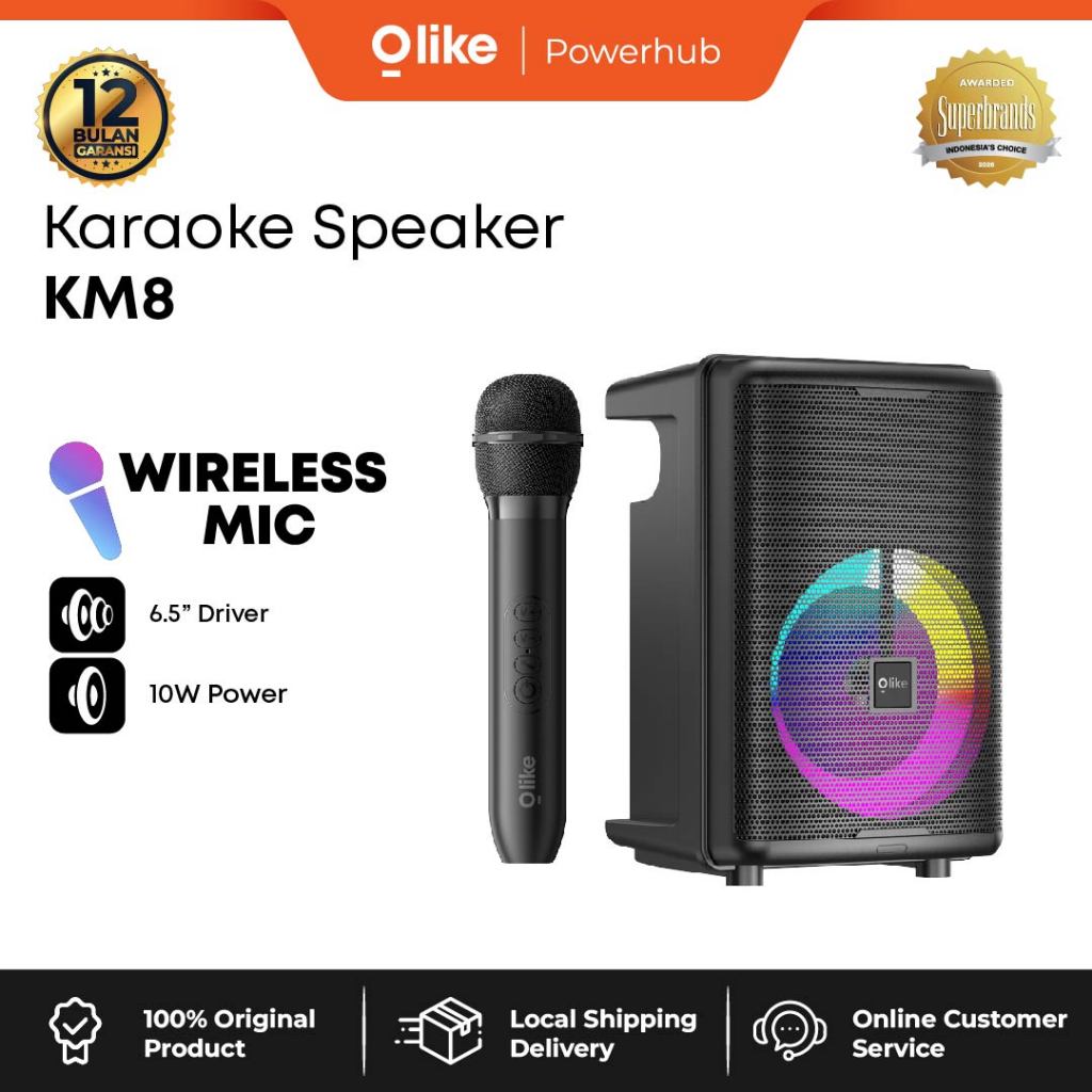 [NEW PRODUCT] Olike Karaoke Speaker KM8 10W Subwoofer 6.5 Inch Driver With Karaoke MIC MIcrofone Wir