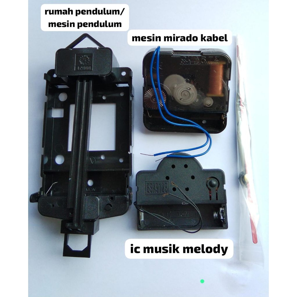 paket mesin jam dinding ic musik melody berkualitas