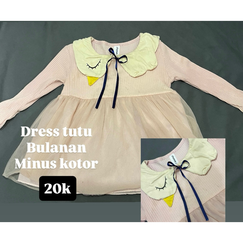 dress tutu atasan bayi anak preloved (+adm 20%)