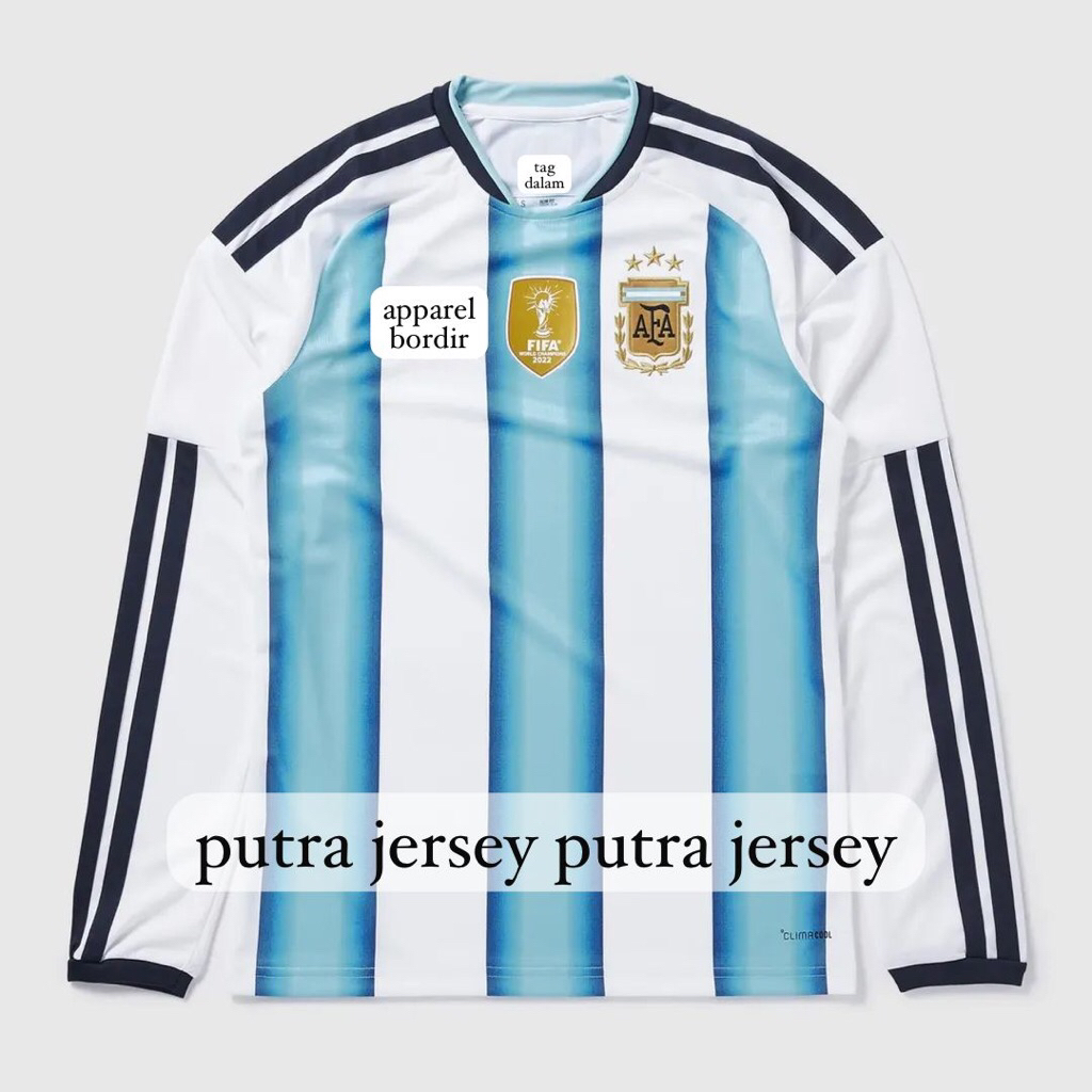 JERSEY BAJU BOLA LS ARGENTINAA HOME 2026 JERSEY BOLA PIALA DUNIA LENGAN PANJANG